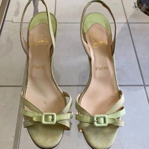 Christian Louboutin Light green sandal